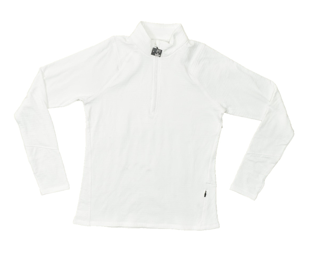 DSG Women's Regular Size M Pure White Run Grid 1/4 Zip Pullover Sweatshirt NEW